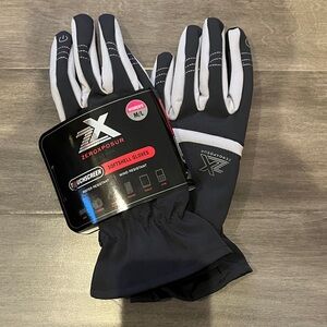 ZeroXposur Black and Gray Softshell Gloves